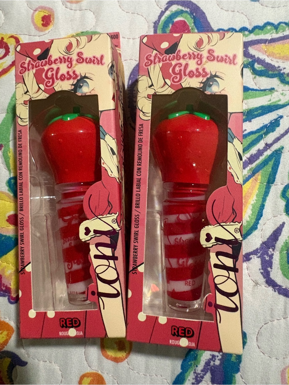 Strawberry Swirl Gloss - Red Lip Gloss